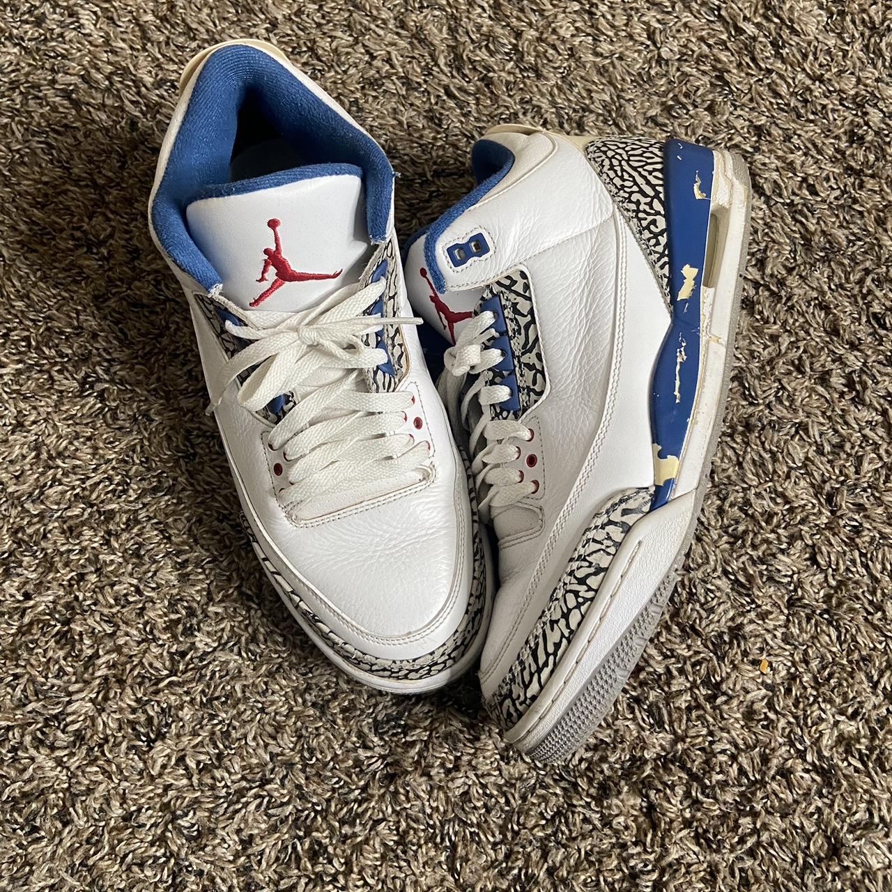 Jordan 3 True Blue Beaters Depop