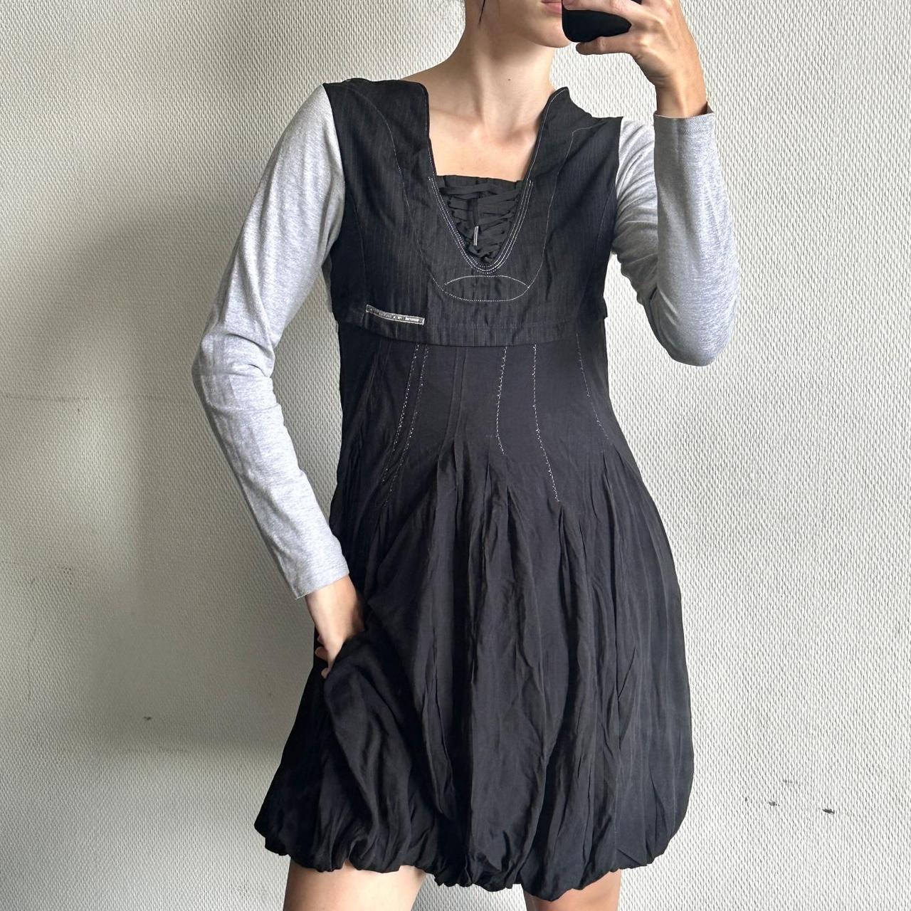【MARITHE FRANCOIS GIRBAUD】W PUFF SLEEVE DRESS‐NAVY s-l1600_f29d3e64-7917-479a-