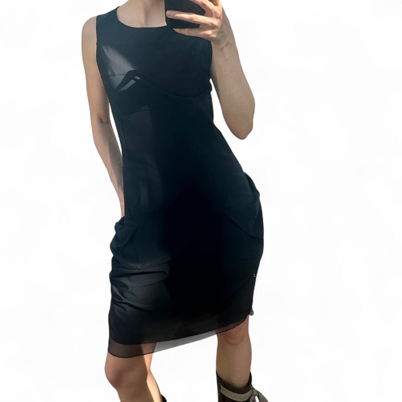 【MARITHE FRANCOIS GIRBAUD】W PUFF SLEEVE DRESS‐NAVY DRESS - MARITHE FRANCOIS GIRBAUD