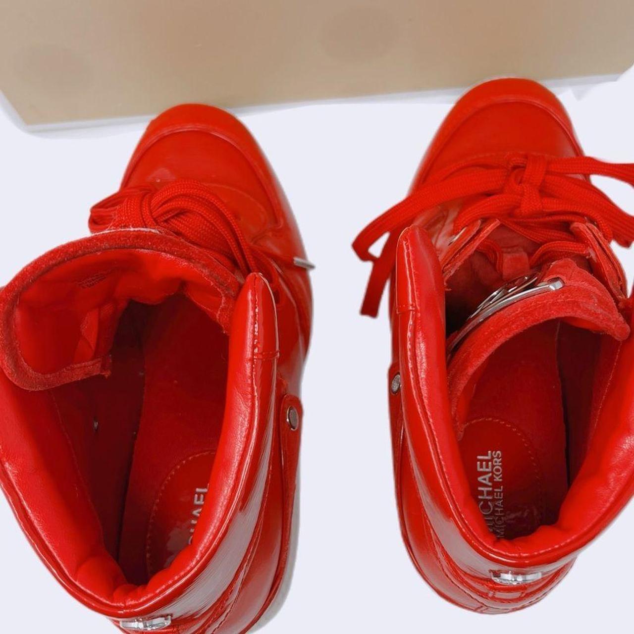 Michael kors red on sale sneakers