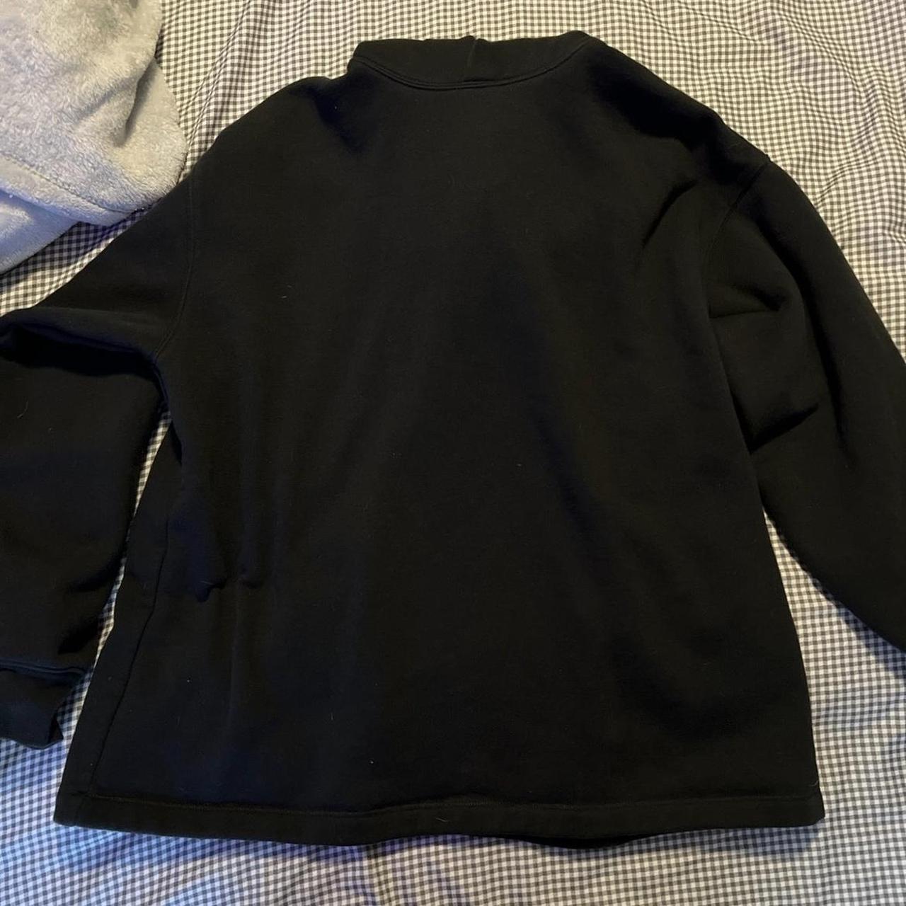 Essentials Relaxed Jet black Hoodie - Depop