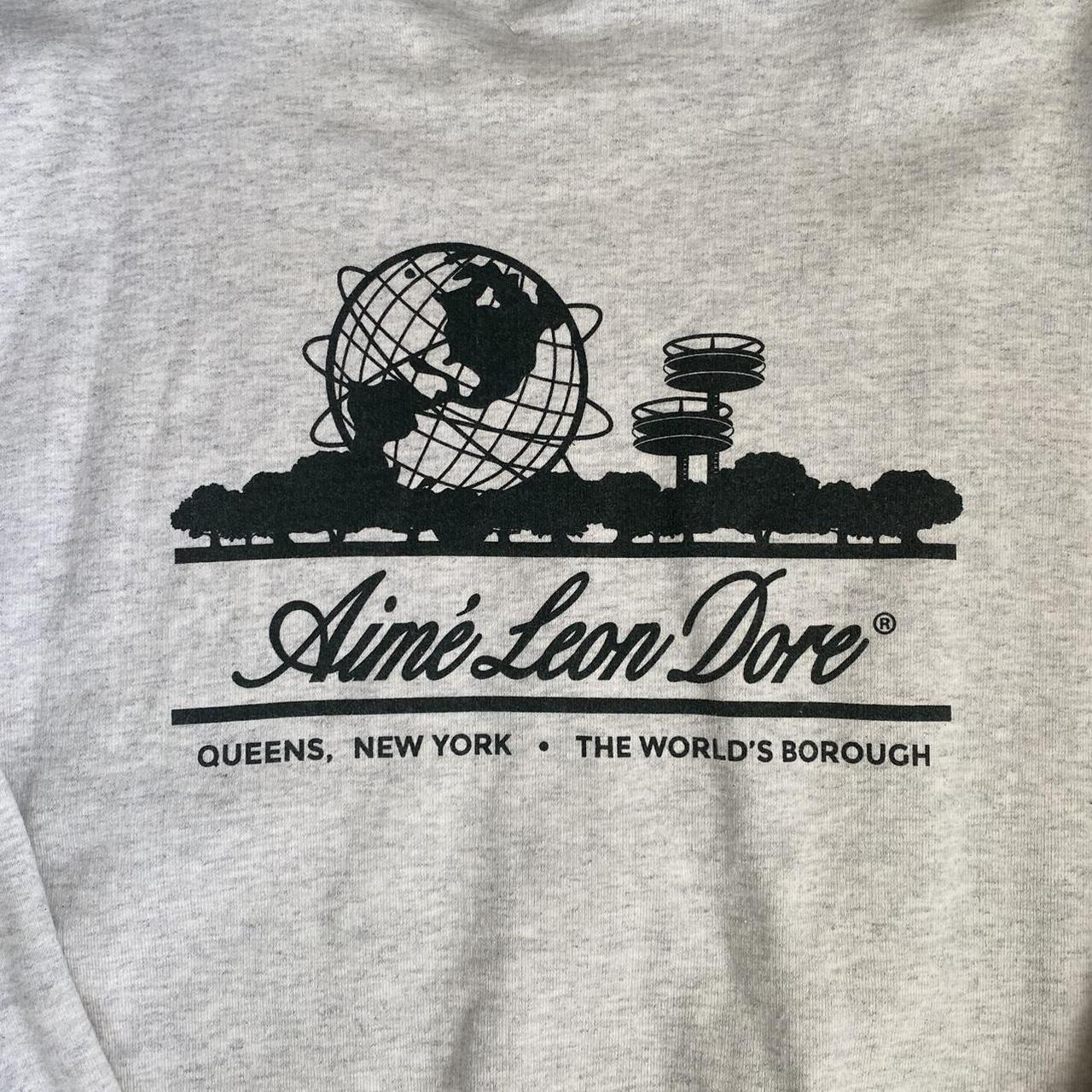 aime leon dore unisphere crewneck oatmeal heather | Depop
