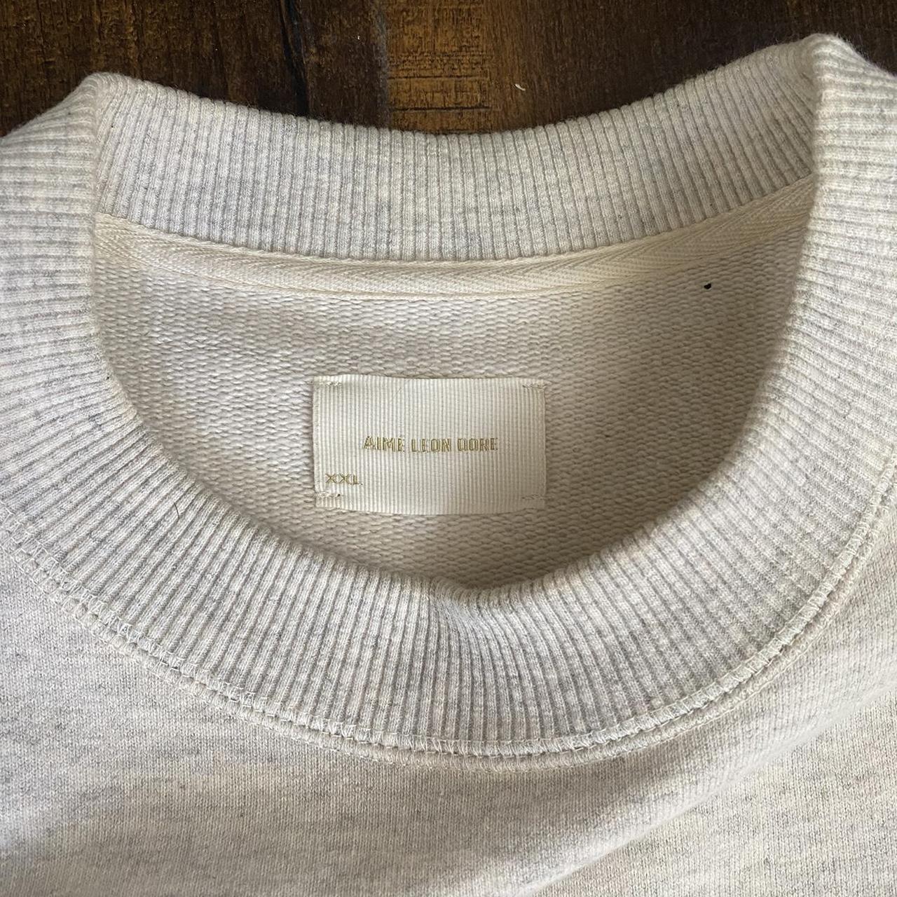 AIME LEON DORE unisphere hoodie Pristine cream - Depop