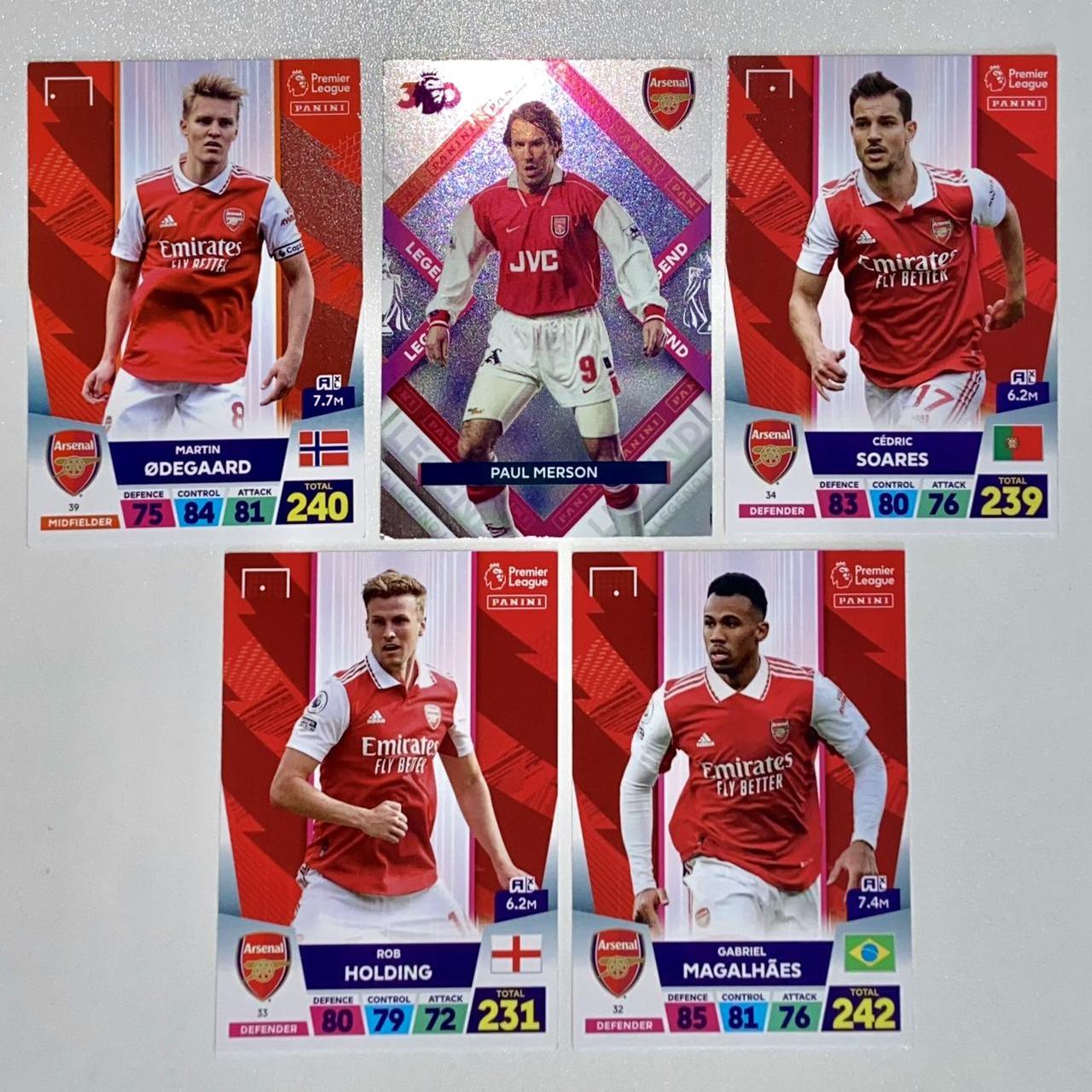 Arsenal 5 card bundle New Panini Adrenalyn XL 2023... Depop