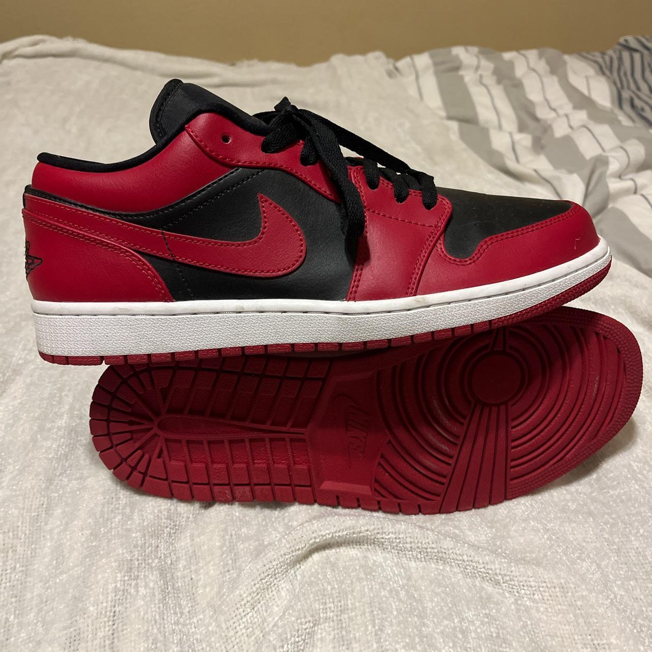 Barely worn Reverse Bred Jordan 1 Lows Depop