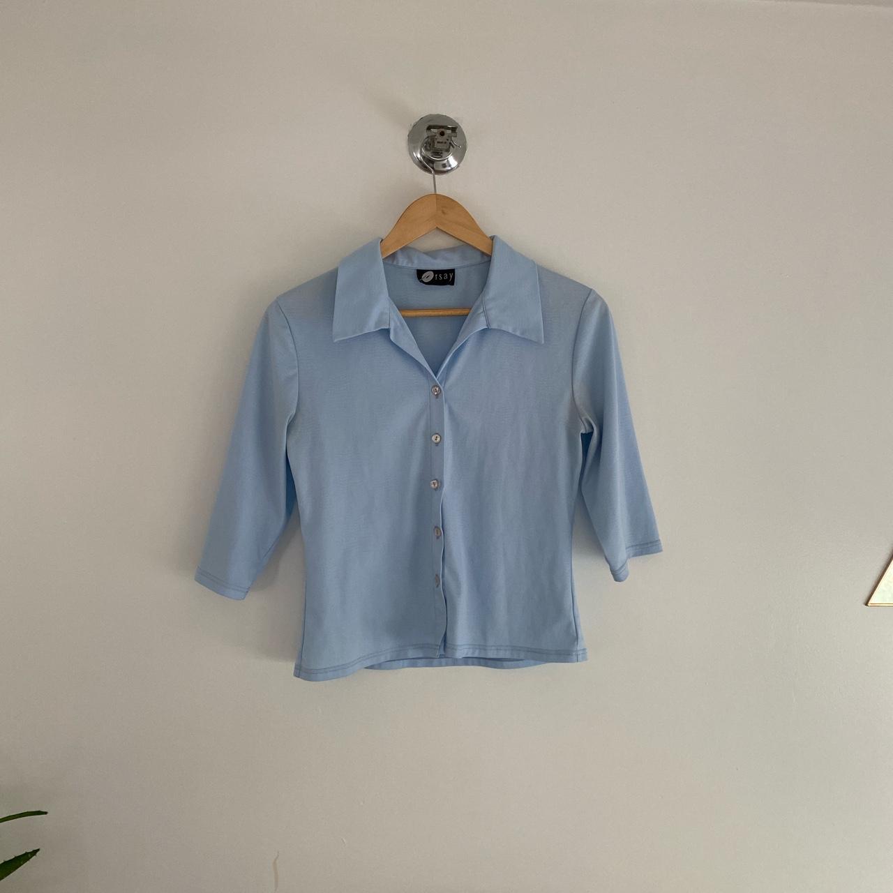 Orsay Women's Blue Polo-shirts | Depop