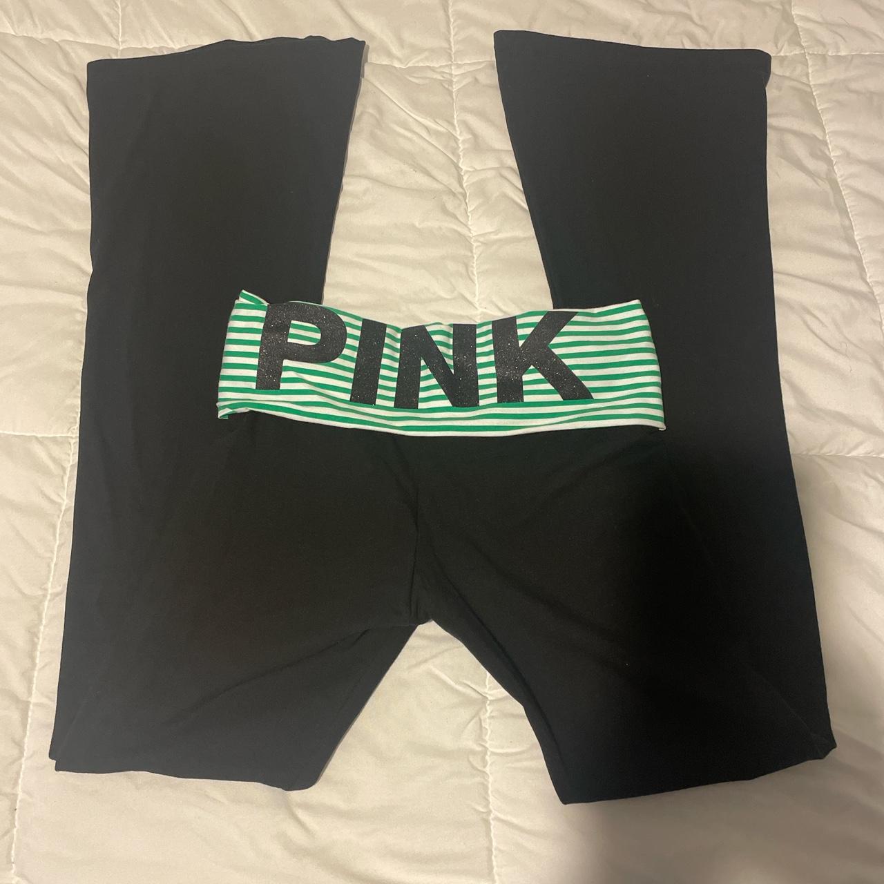 NWT pink Victoria Secret flare yoga pants New with - Depop