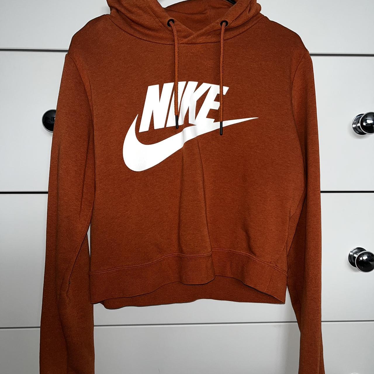 Nike burnt orange store hoodie