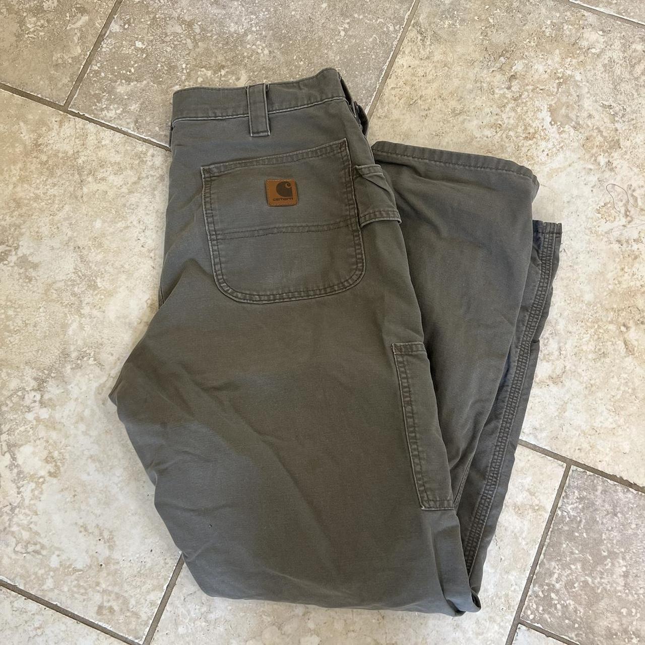 Vintage carhartt brown pants 34x32 Flaws shown - Depop