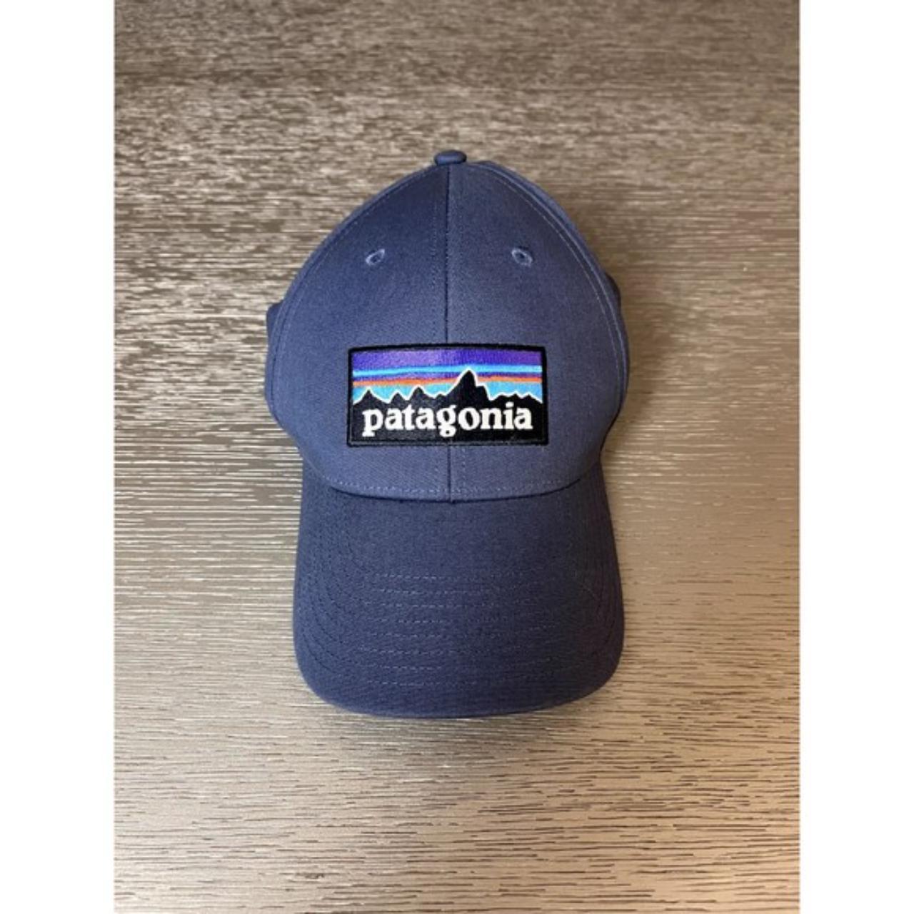 Patagonia Up Out Roger That Hat Blue 73 logo Sz. Depop