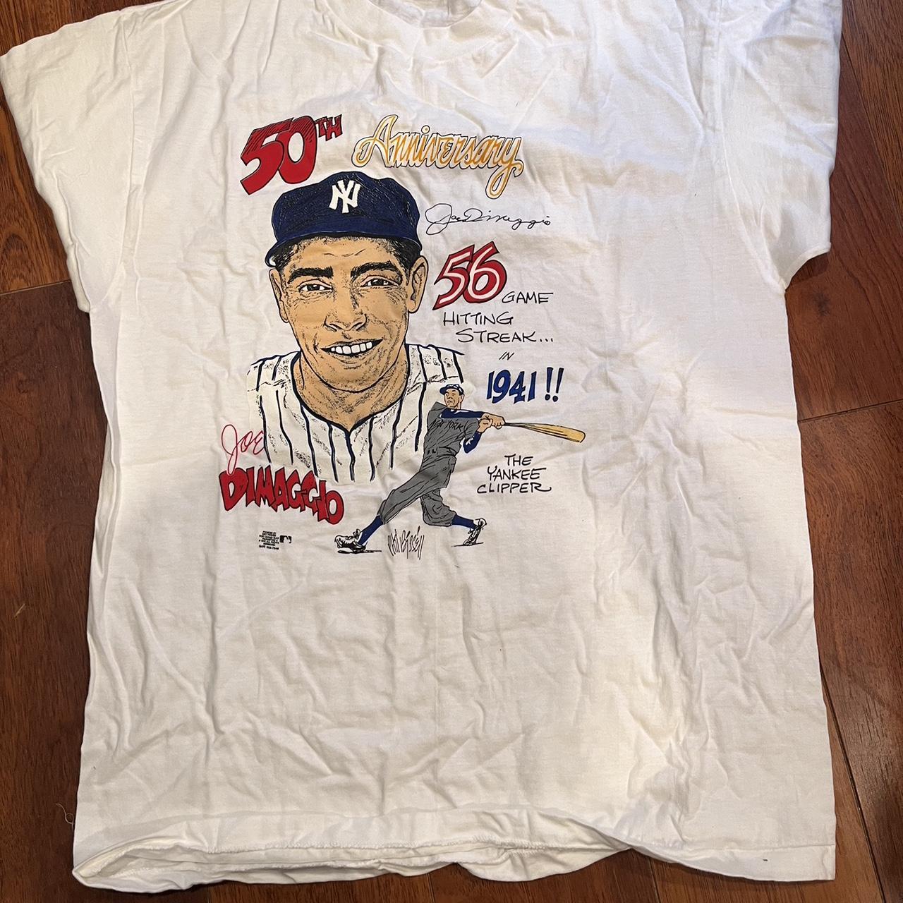 Vintage Joe Dimaggio 1991 T Shirt New York Yankees - Depop