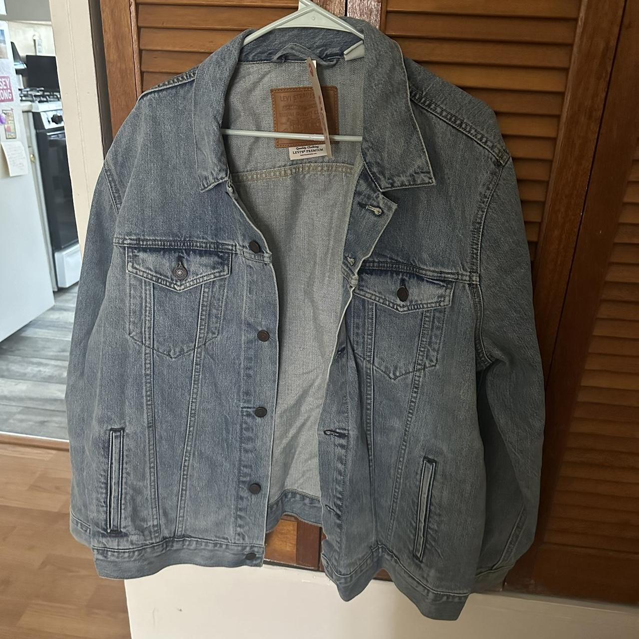 Levi’s oversized jean jacket new with tags! levis... Depop