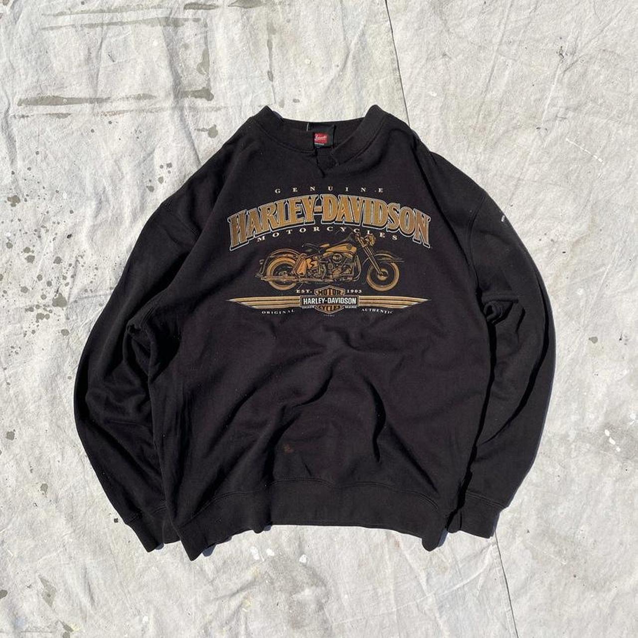 Vintage Harley Davidson Sweatshirt ~ Large ~ Top... - Depop