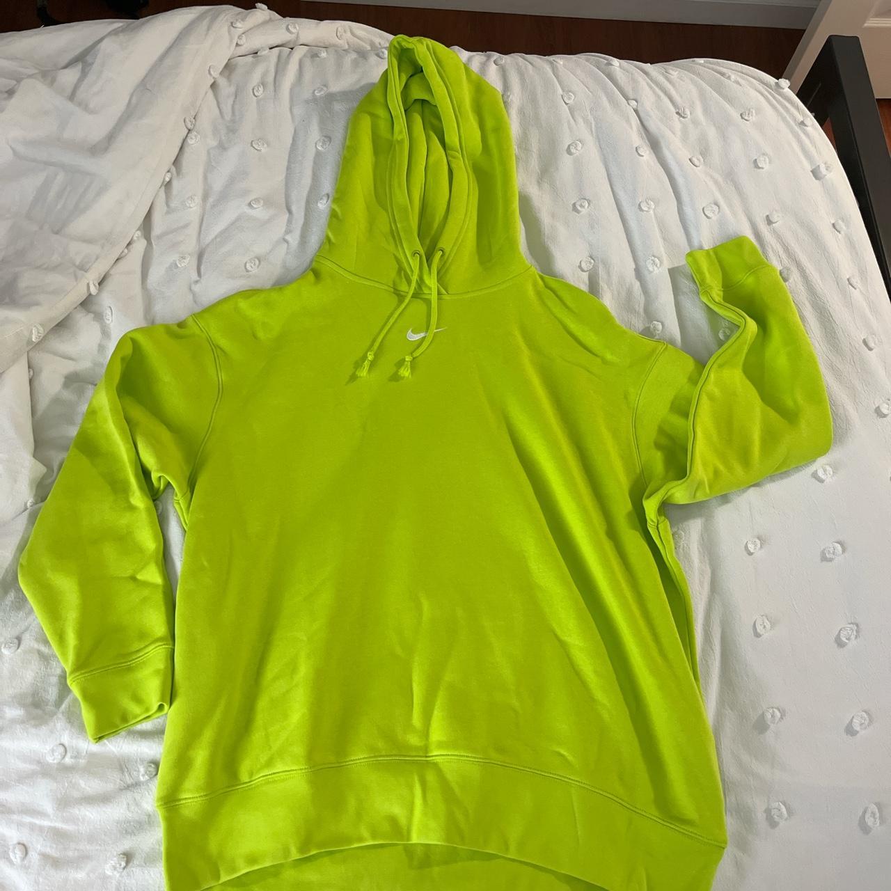 neon yellow nike hoodie womens