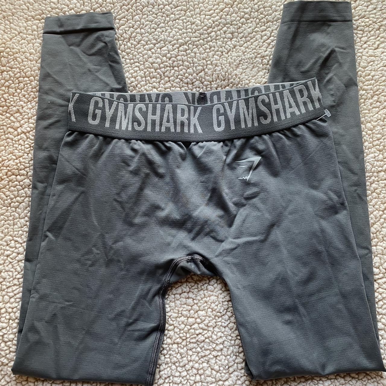 Gym shark sweat seamless leggings Shadow brown New - Depop