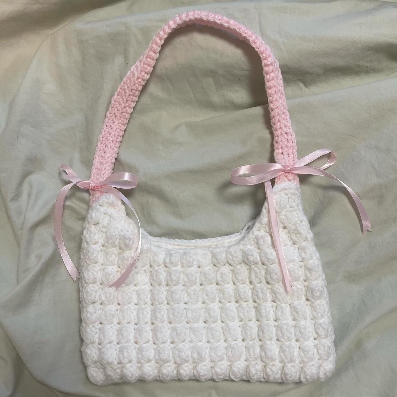 Chunky crochet bag, puff stitch crochet bag - YouTube