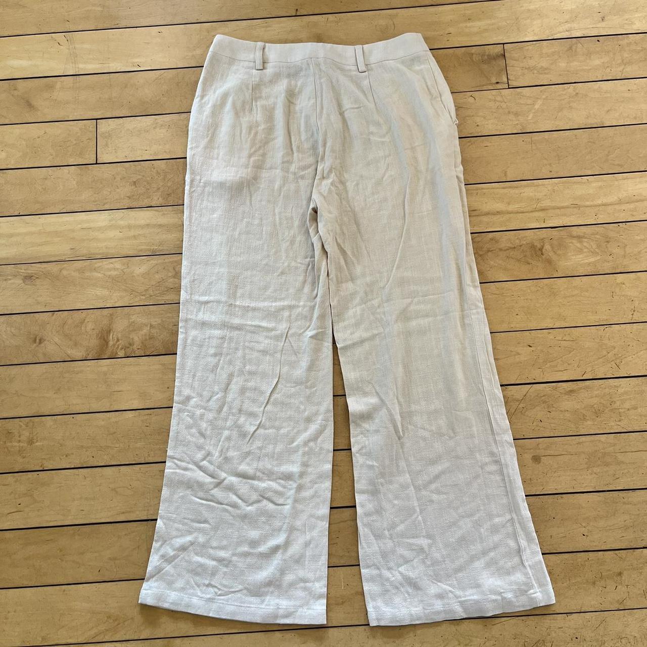 Flowy linen blend lounge pants 🧺 🧸 labeled small - Depop