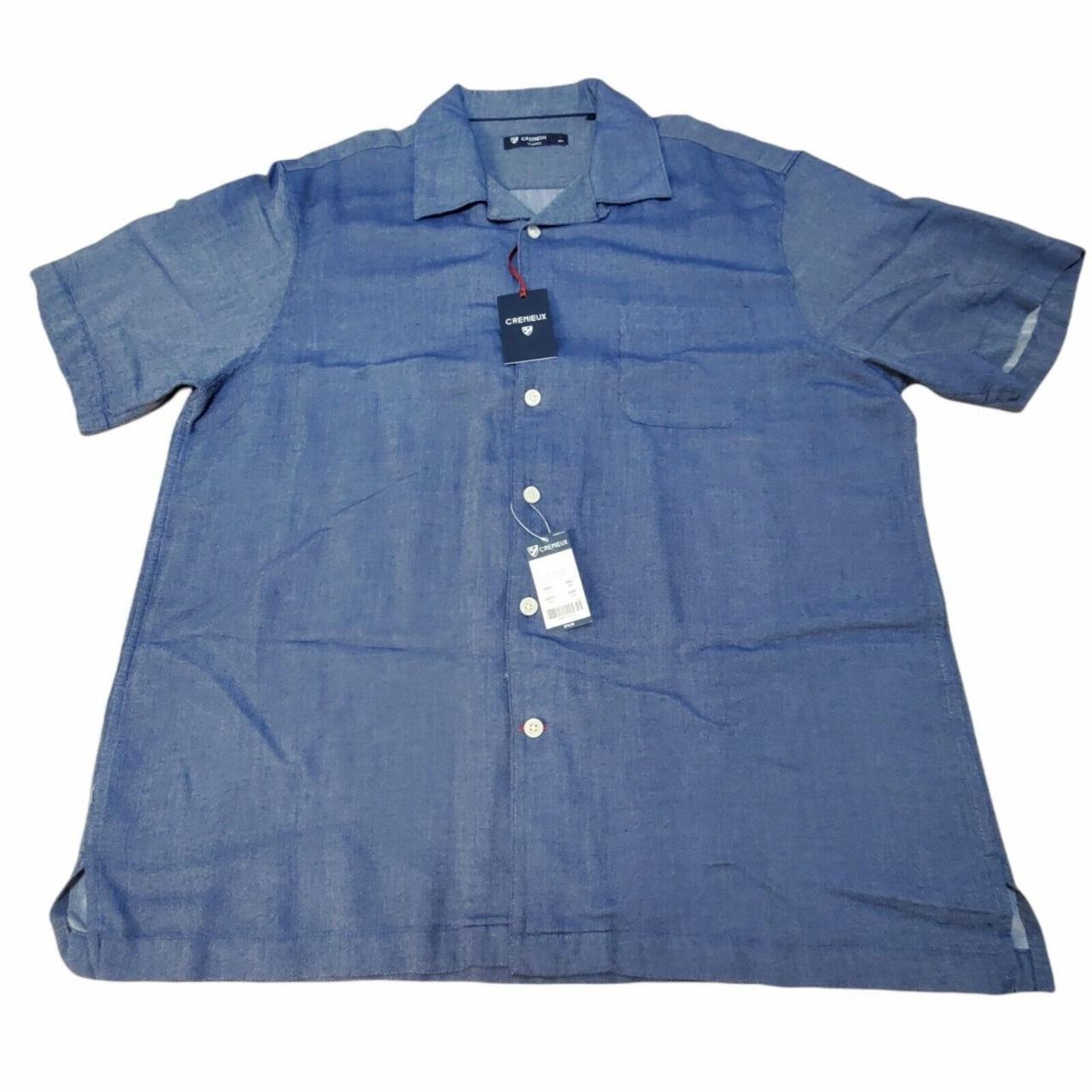 Cremieux Men's Blue Shirt | Depop