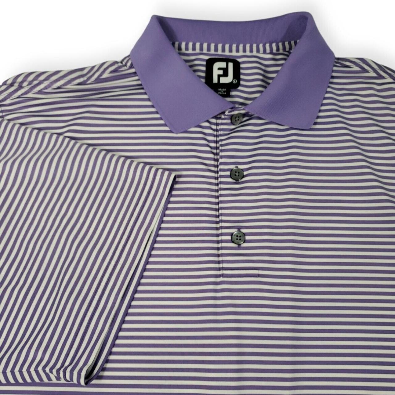 FootJoy Mens Large Purple & White Striped... - Depop