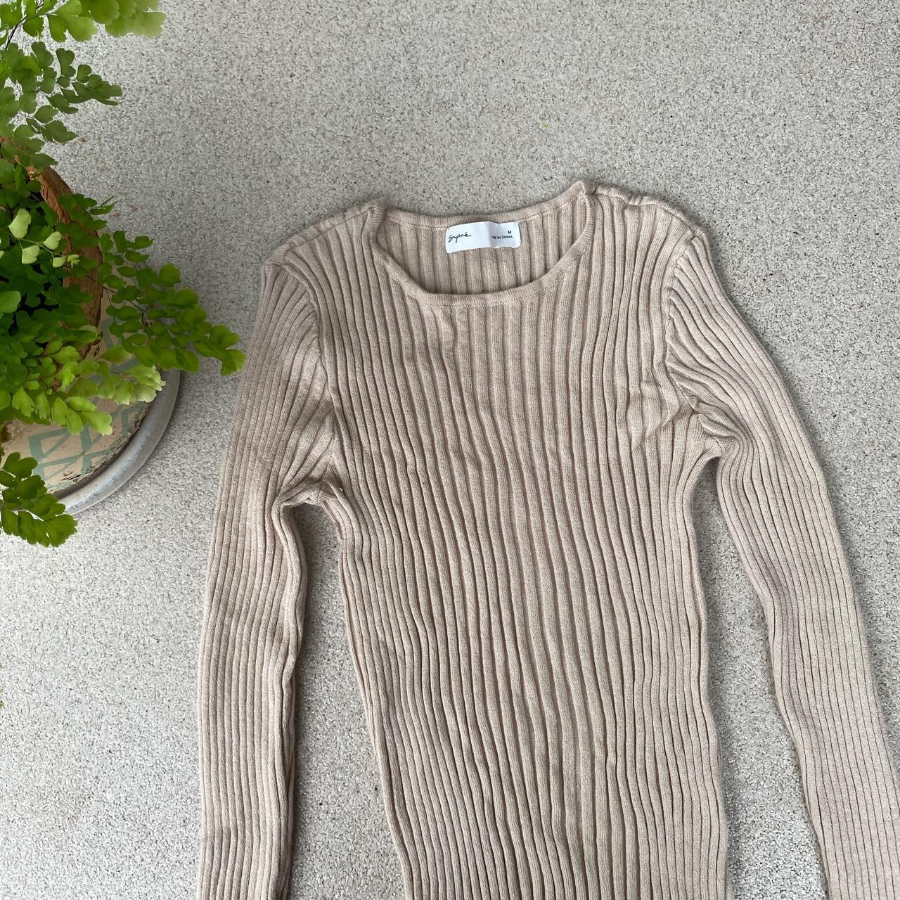 Supre beige cream crew neck knit sweater So comfy... - Depop