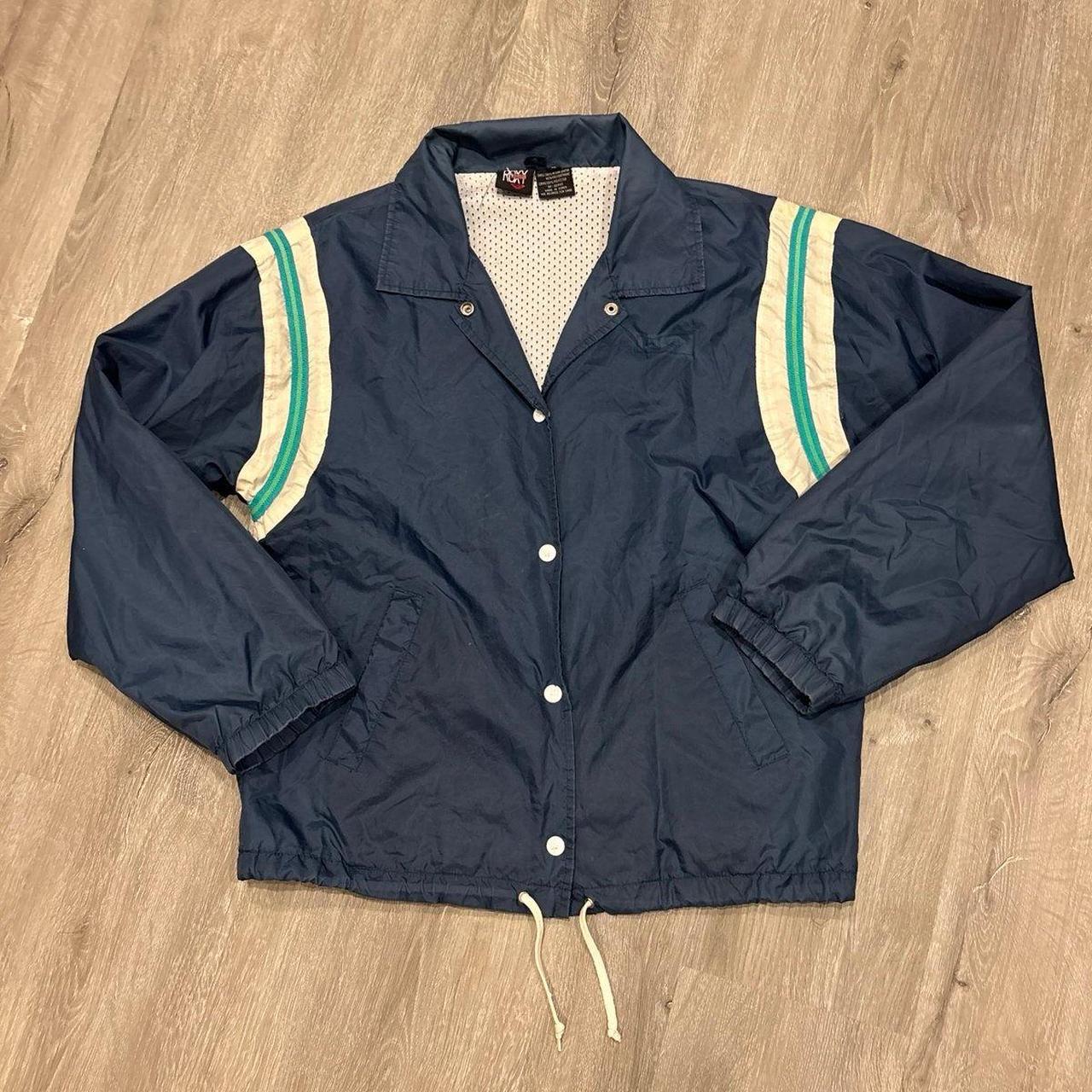 Roxy Men's Lightweight Jacket Jacket - Blue/Green… - image 2