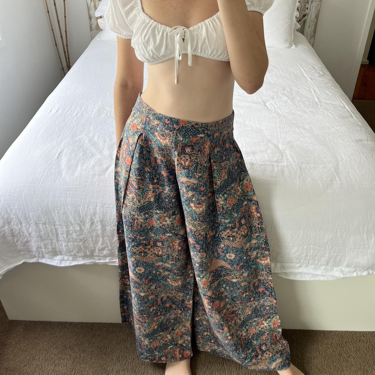 Tigerlily multicoloured wide leg pants - Depop