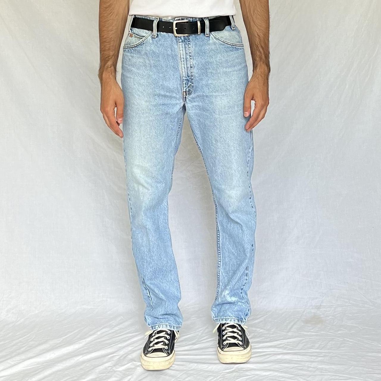 Mens vintage 90s Levi’s 505 orange tab straight fit...