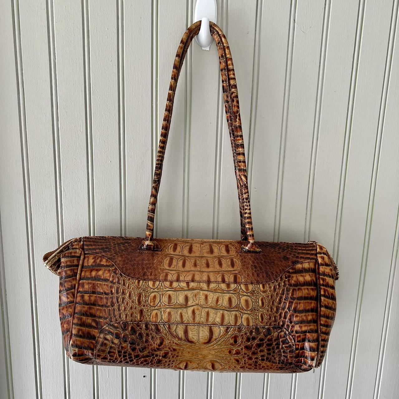 Brahmin, Bags, Vintage Brahmin Toasted Almond Handbag