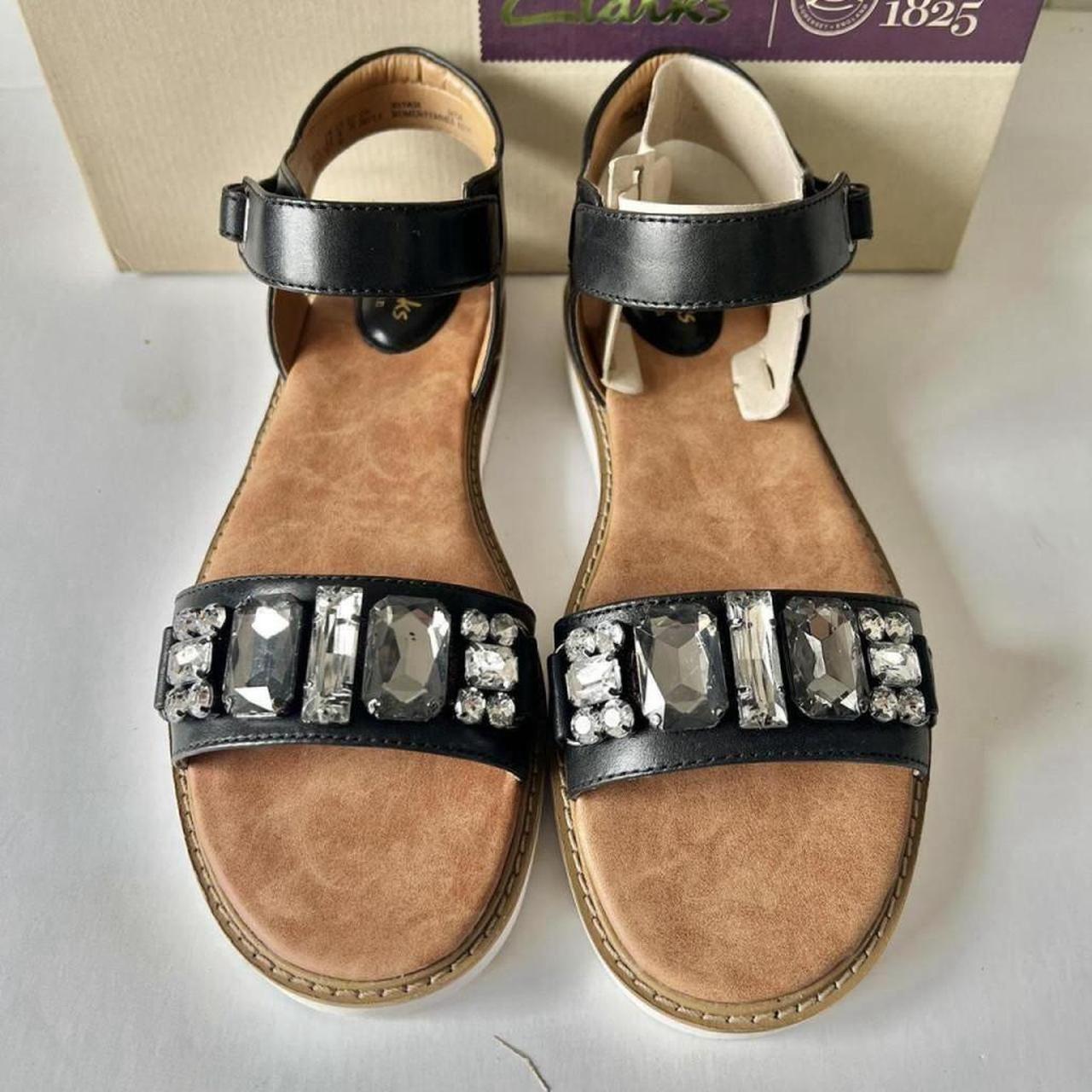 Clarks cheap jewelled sandals