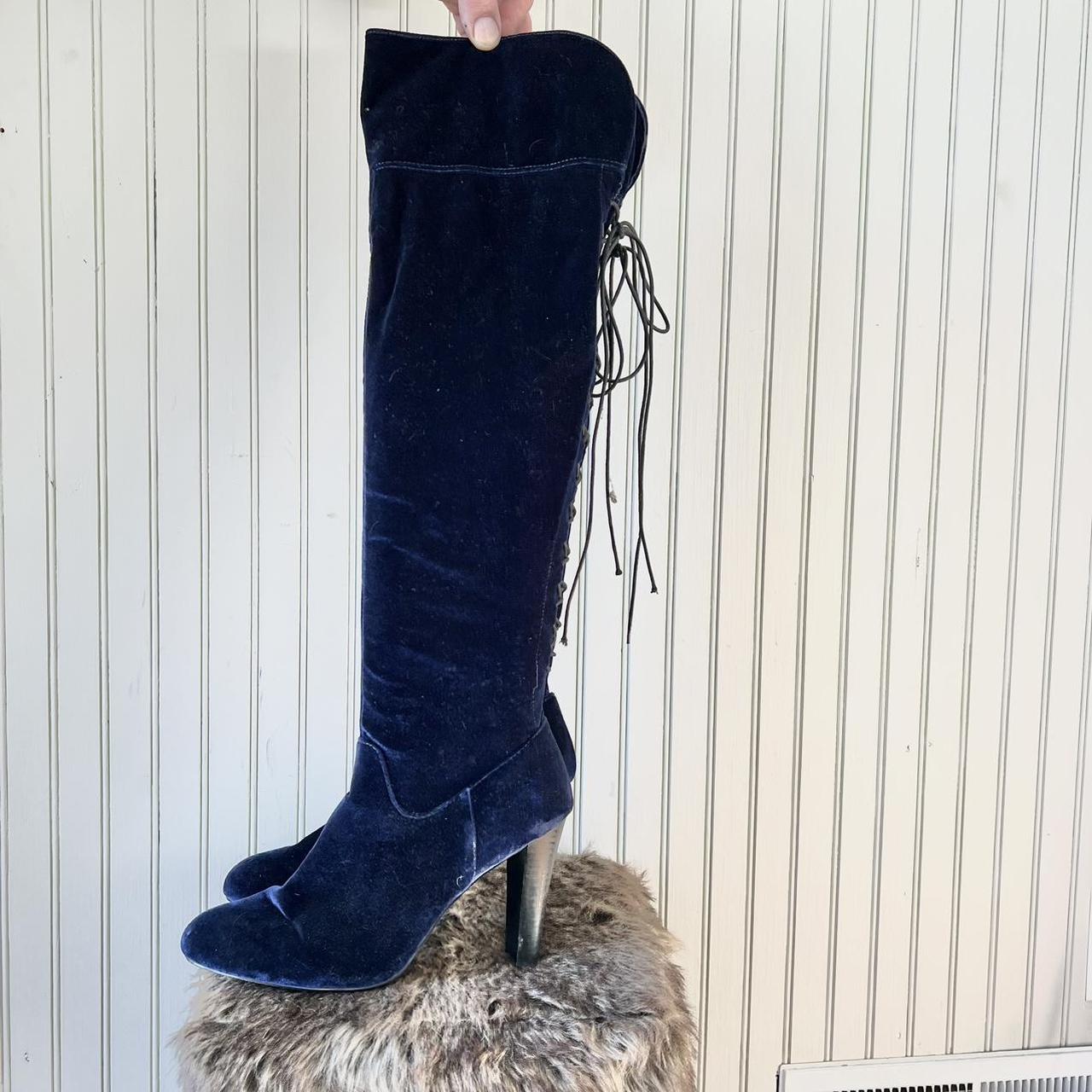 Over the knee navy sale blue boots