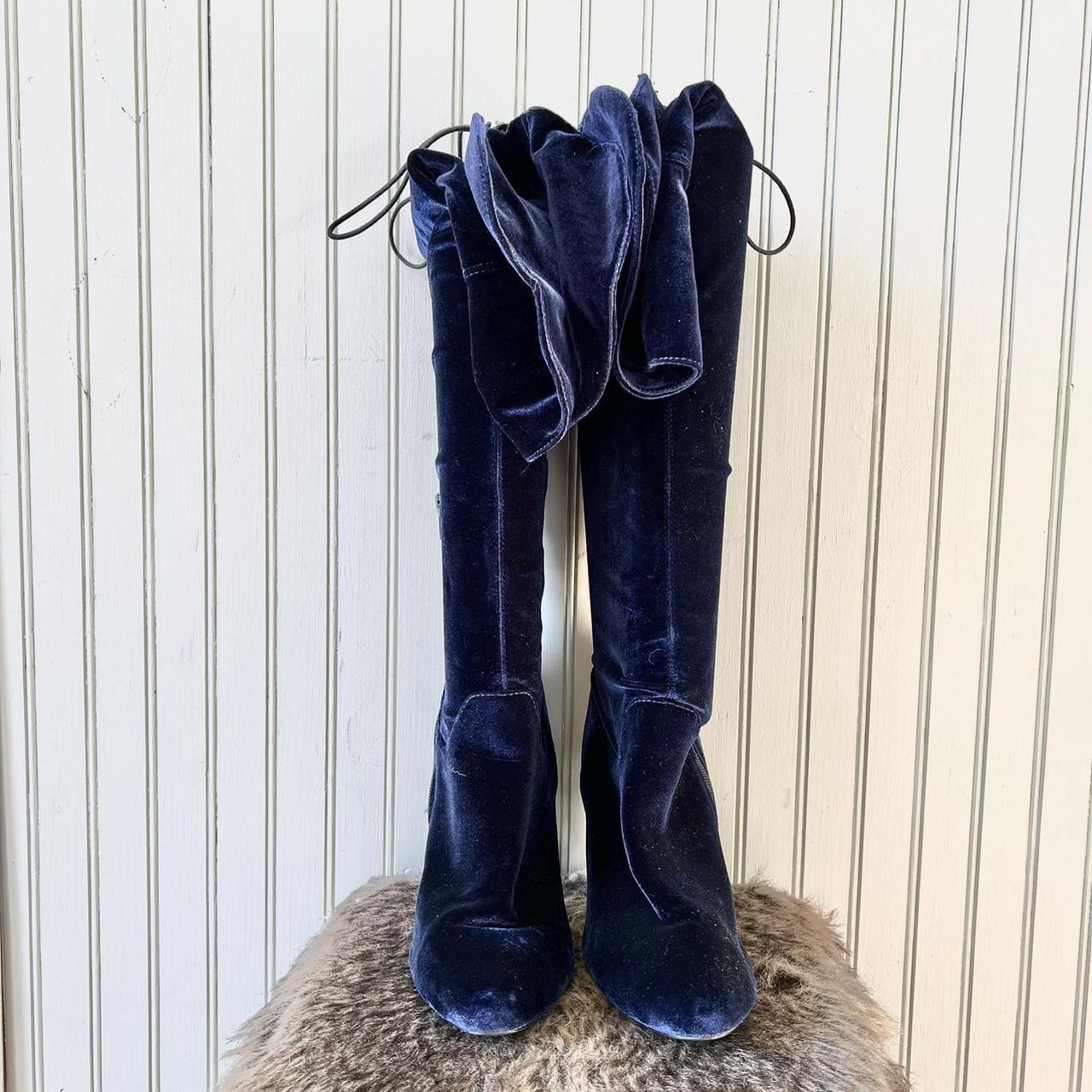 Steve madden hot sale blue boots