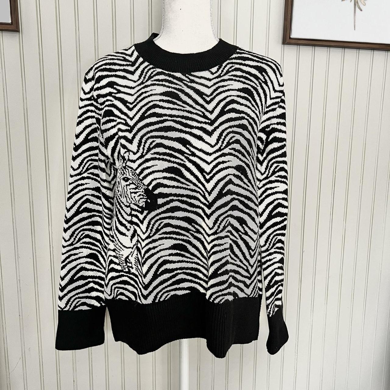 Banana republic zebra sweater best sale