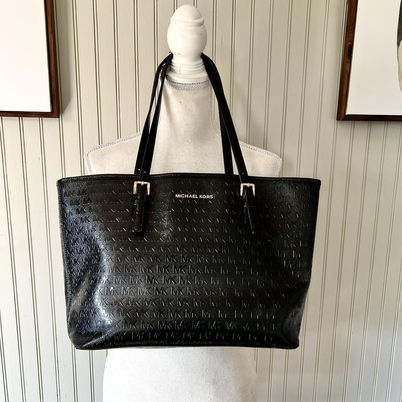 Michael kors patent leather tote online