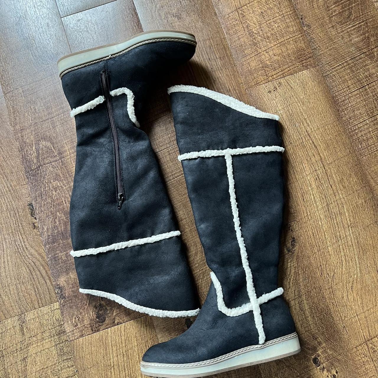 Nine West Deep Snow Black Microfiber with Depop