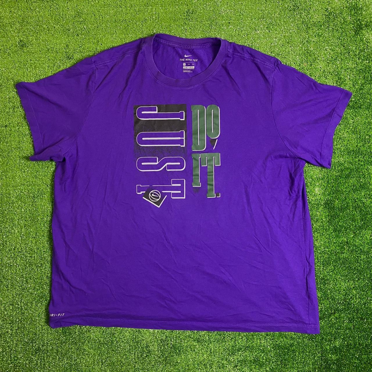 Nike Men's T-Shirt - Purple - XXL
