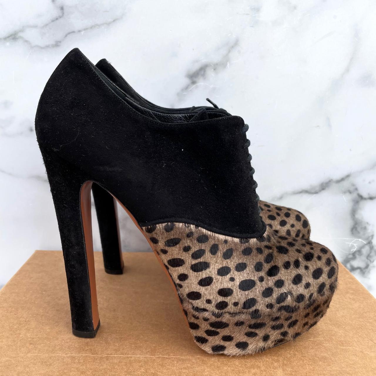 100% authentic Azzedine Alaia suede and calf hair... - Depop