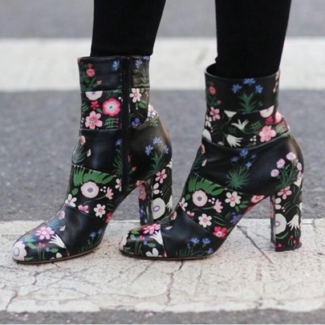 Valentino clearance floral boots