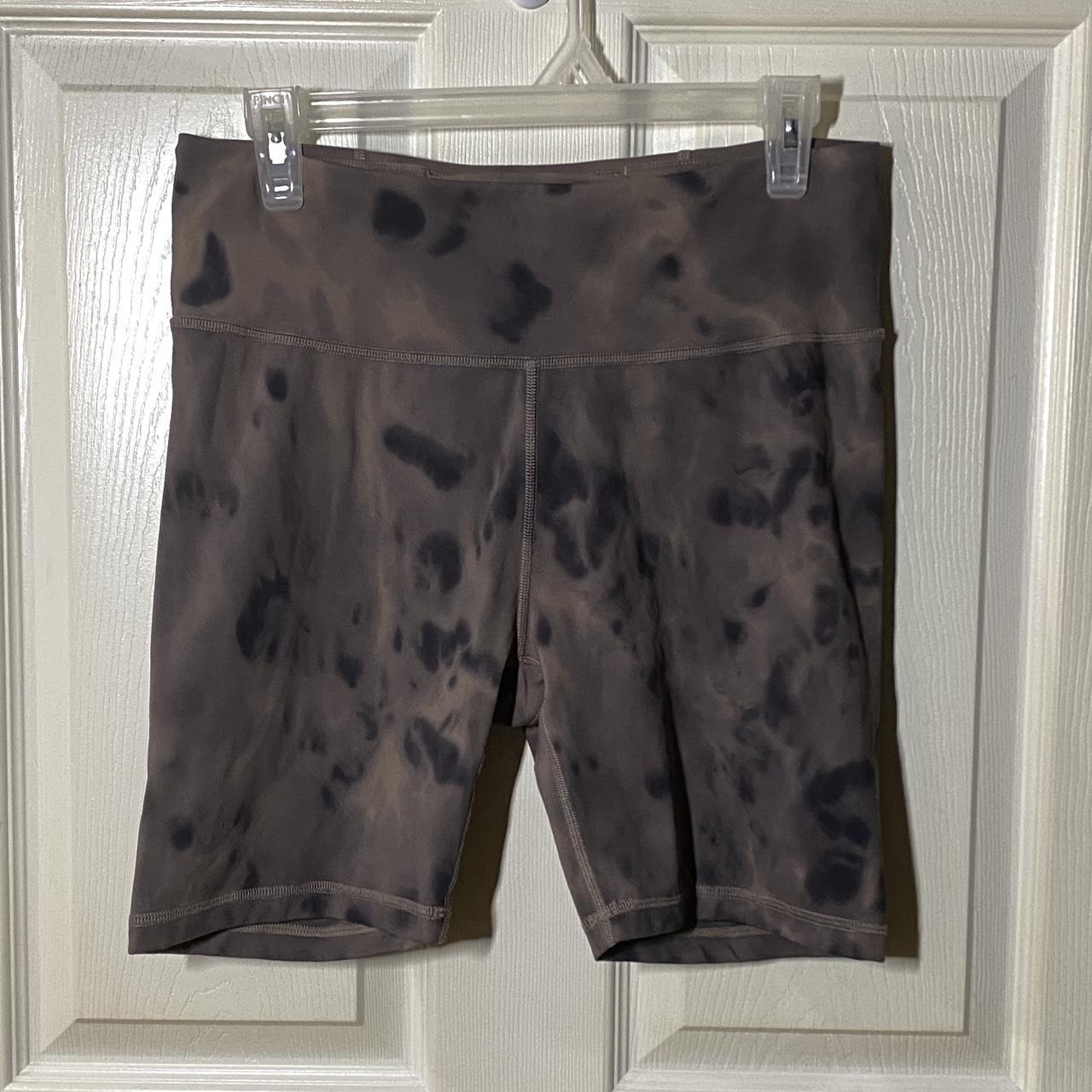 joy lab bike shorts black/brown stone wash look size - Depop