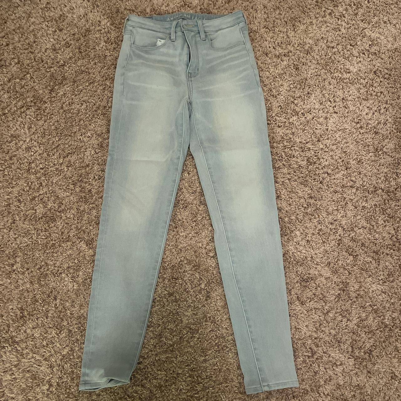 Brand: American Eagle Jeggings gray skinny jeans sz - Depop