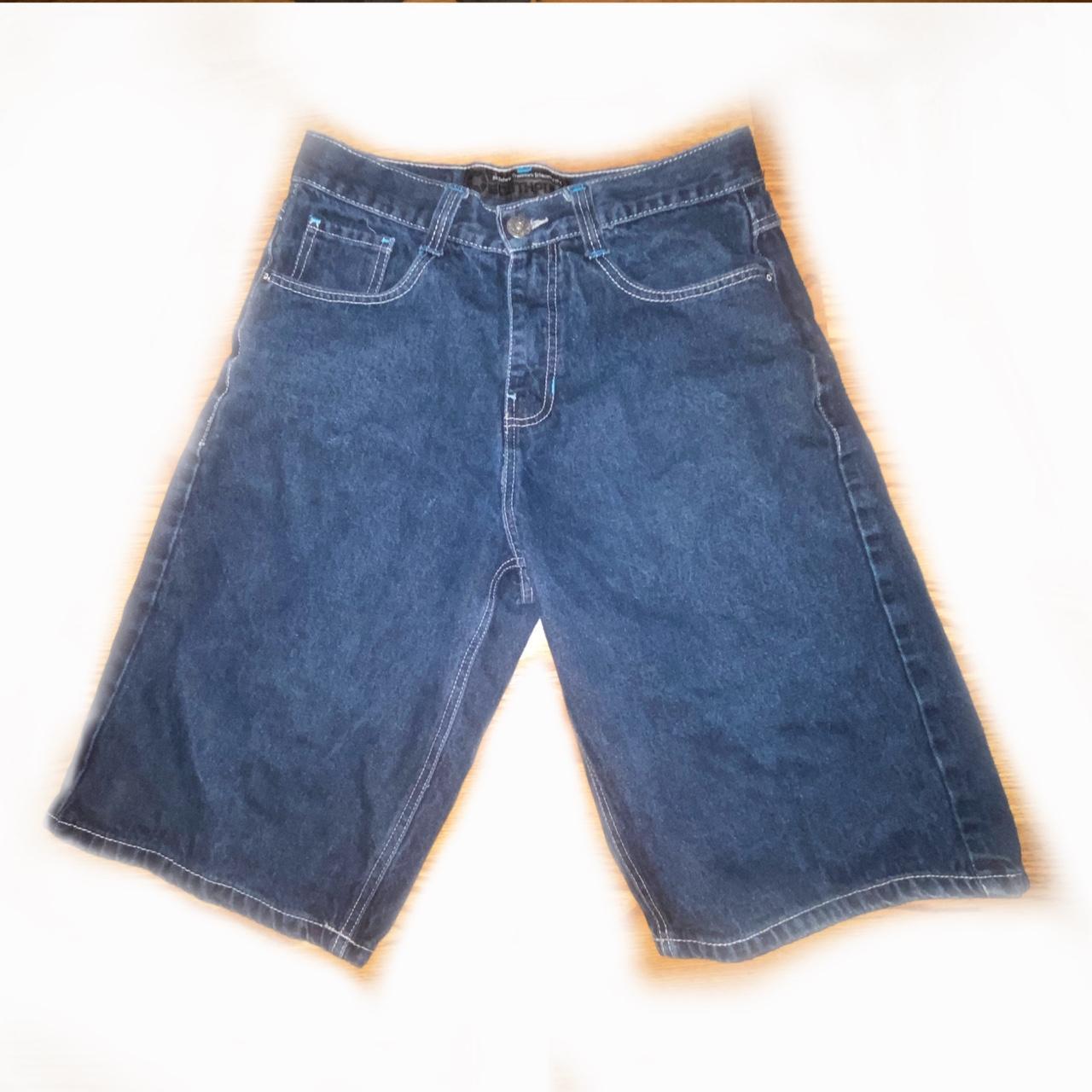 vintage southpole embroidered blue jorts jeans... - Depop