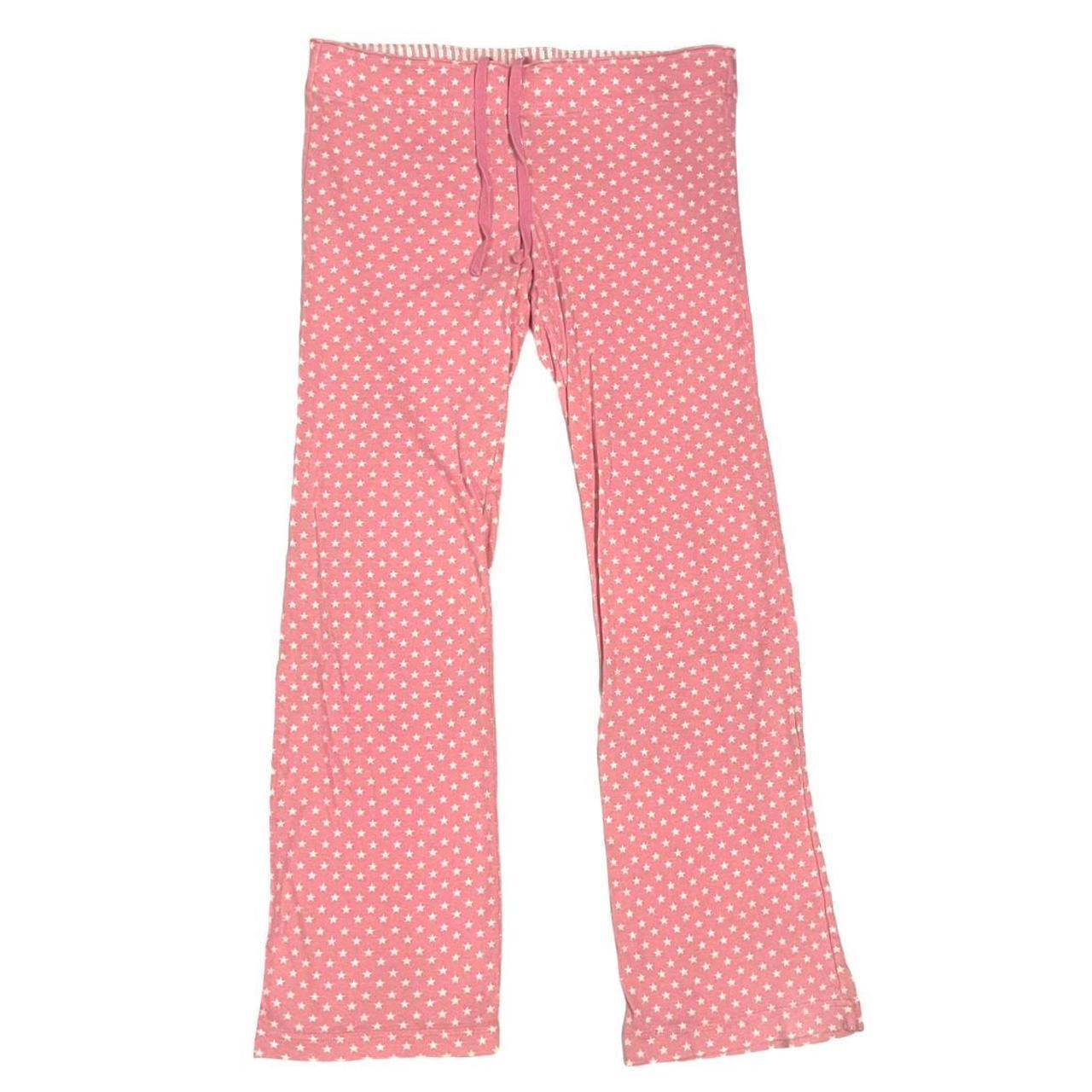 Victoria's Secret Women's Pink and White Pajamas | Depop