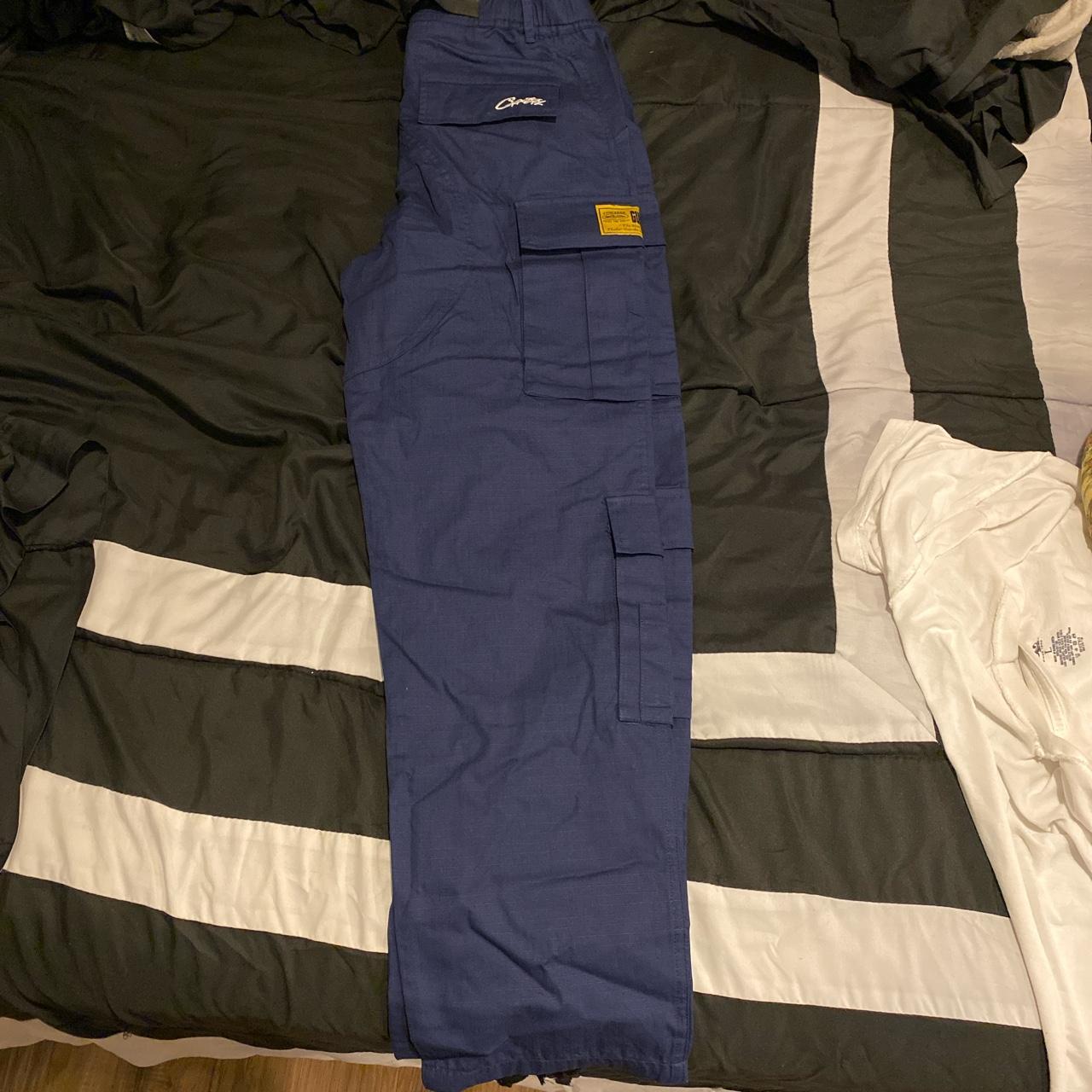 Navy Blue Corteiz Guerillaz Cargos Brand new (I | Depop