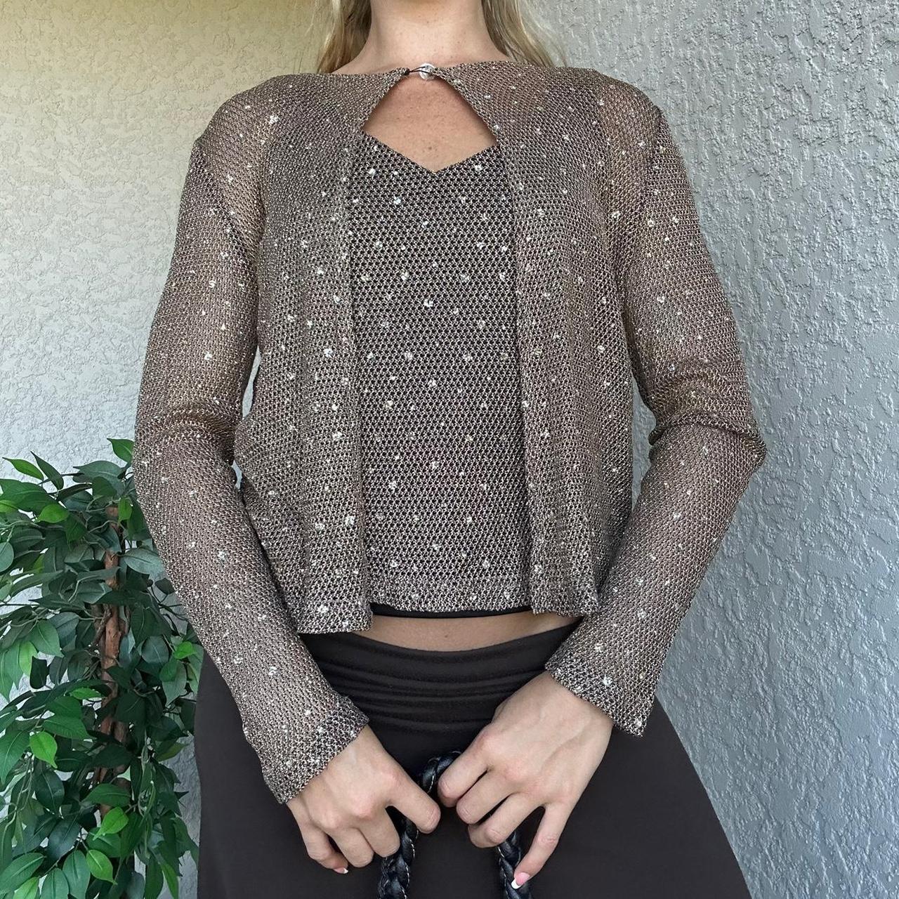 Gold hotsell shimmer cardigan