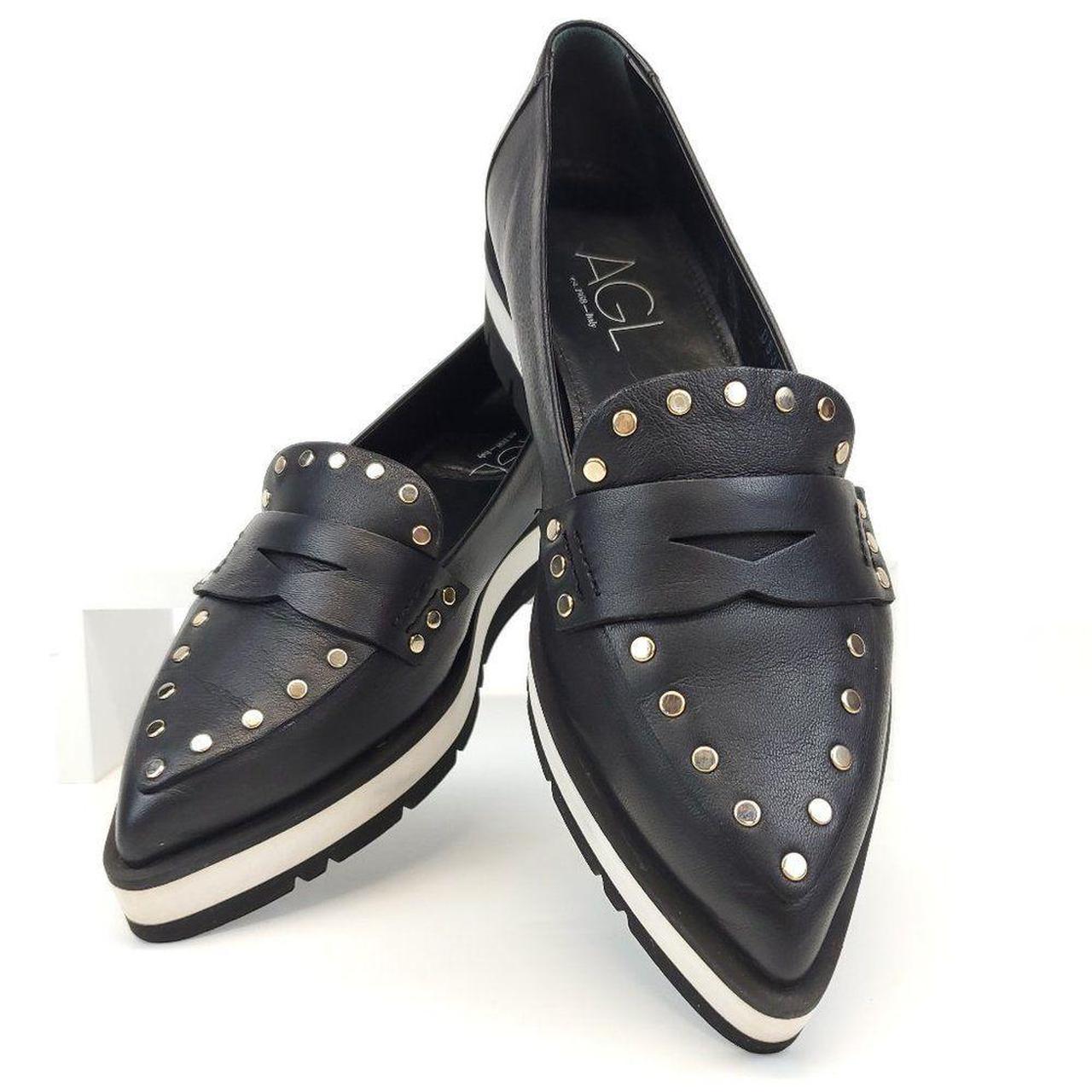 Agl store studded loafer