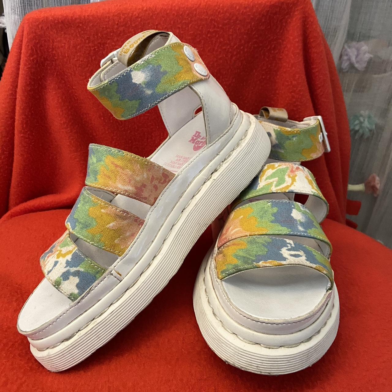 Dr martens tie dye sandals deals