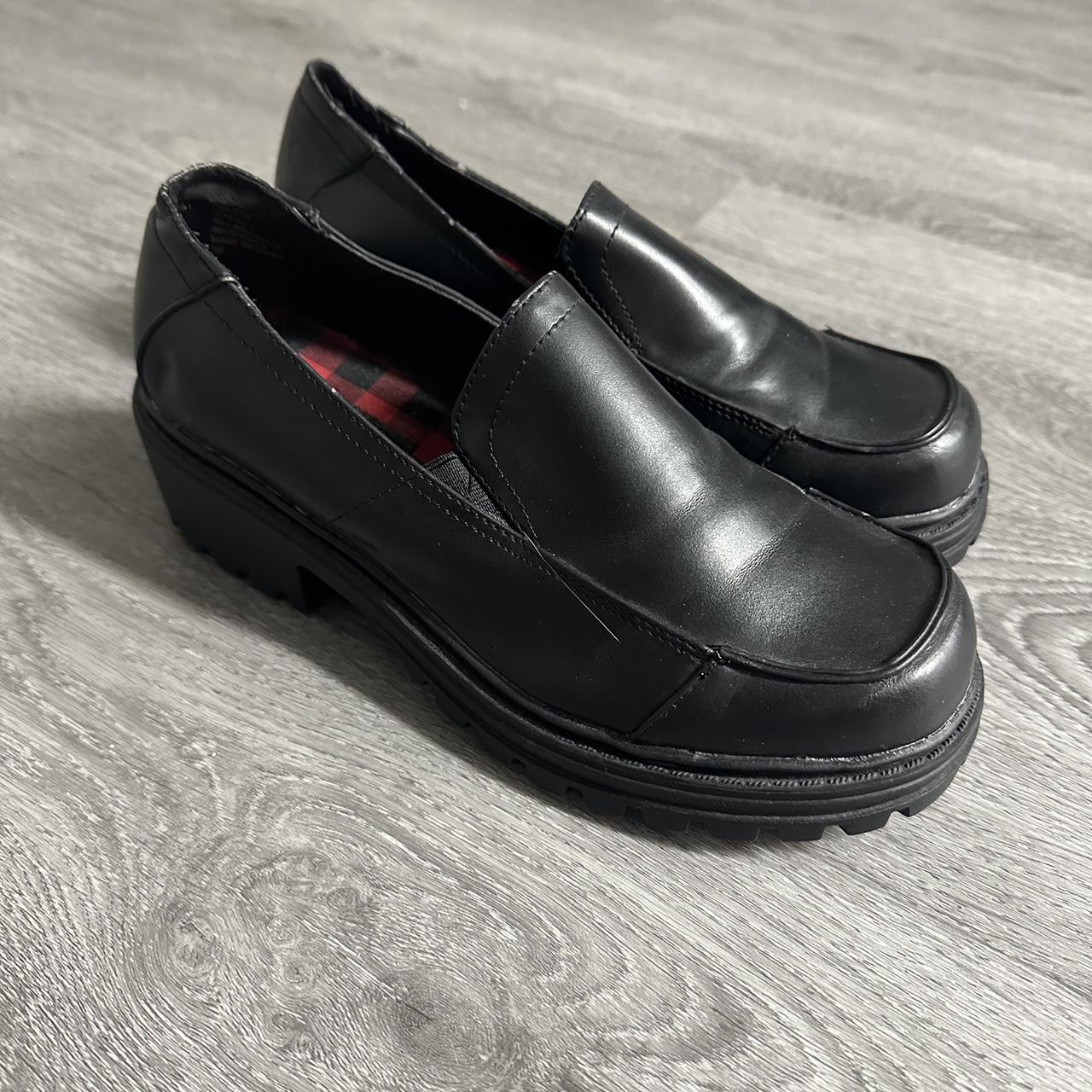 Union Bay Women's Black Loafers Depop