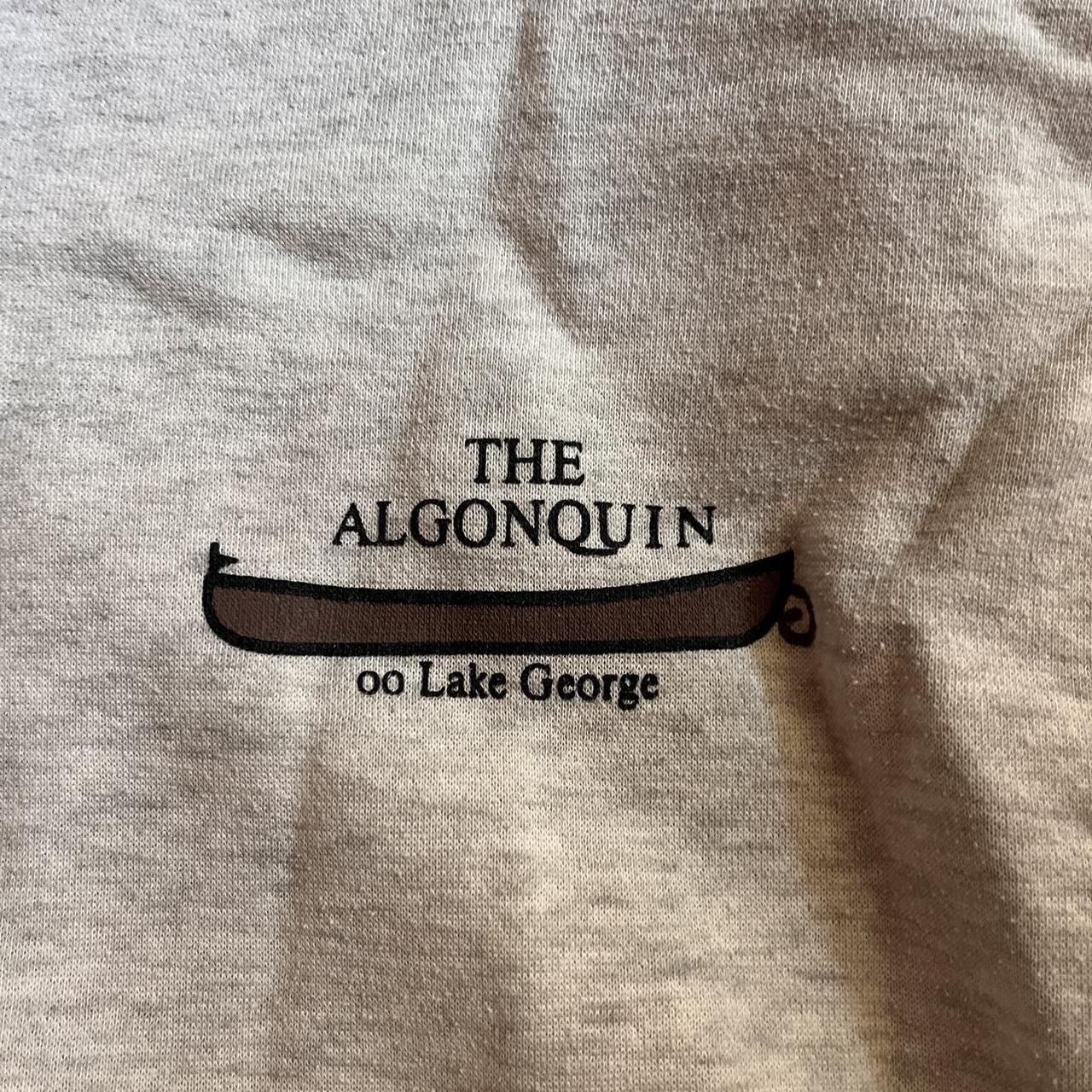 ALGONQUINS トップス ALGONQUIN at LAKE GEORGE branded grey quarter zip | Depop