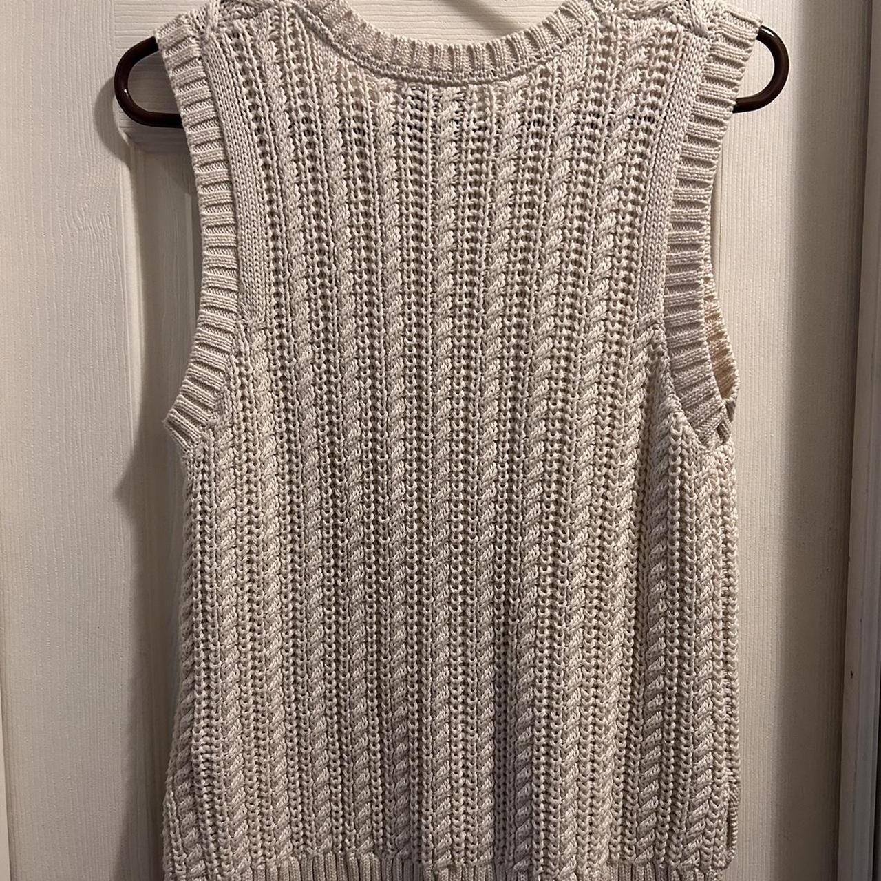 Super cute cream sweater vest 🐇 So cute and soft, no... - Depop