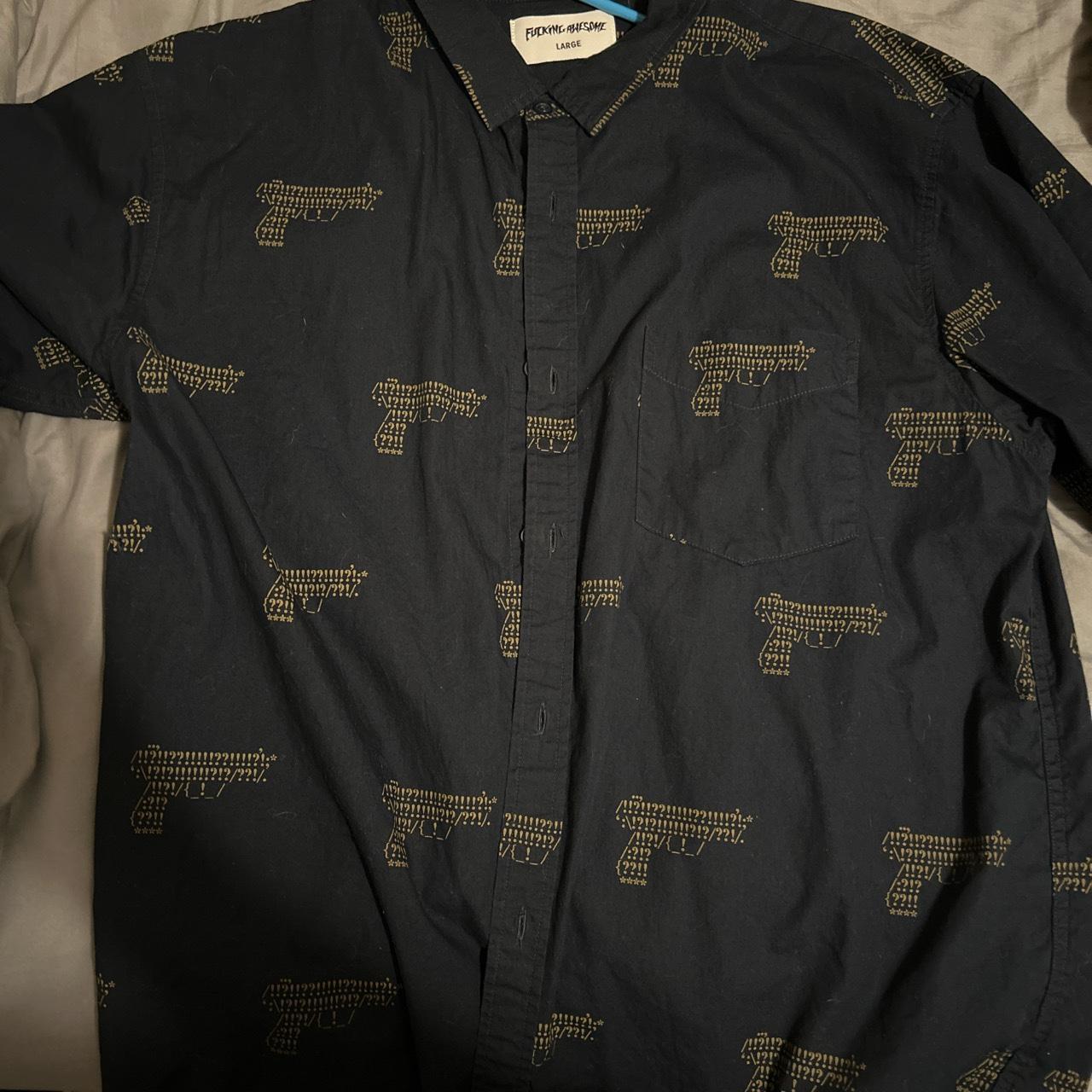 Fucking Awesome Gun Button up, Pretty Rare Shirt