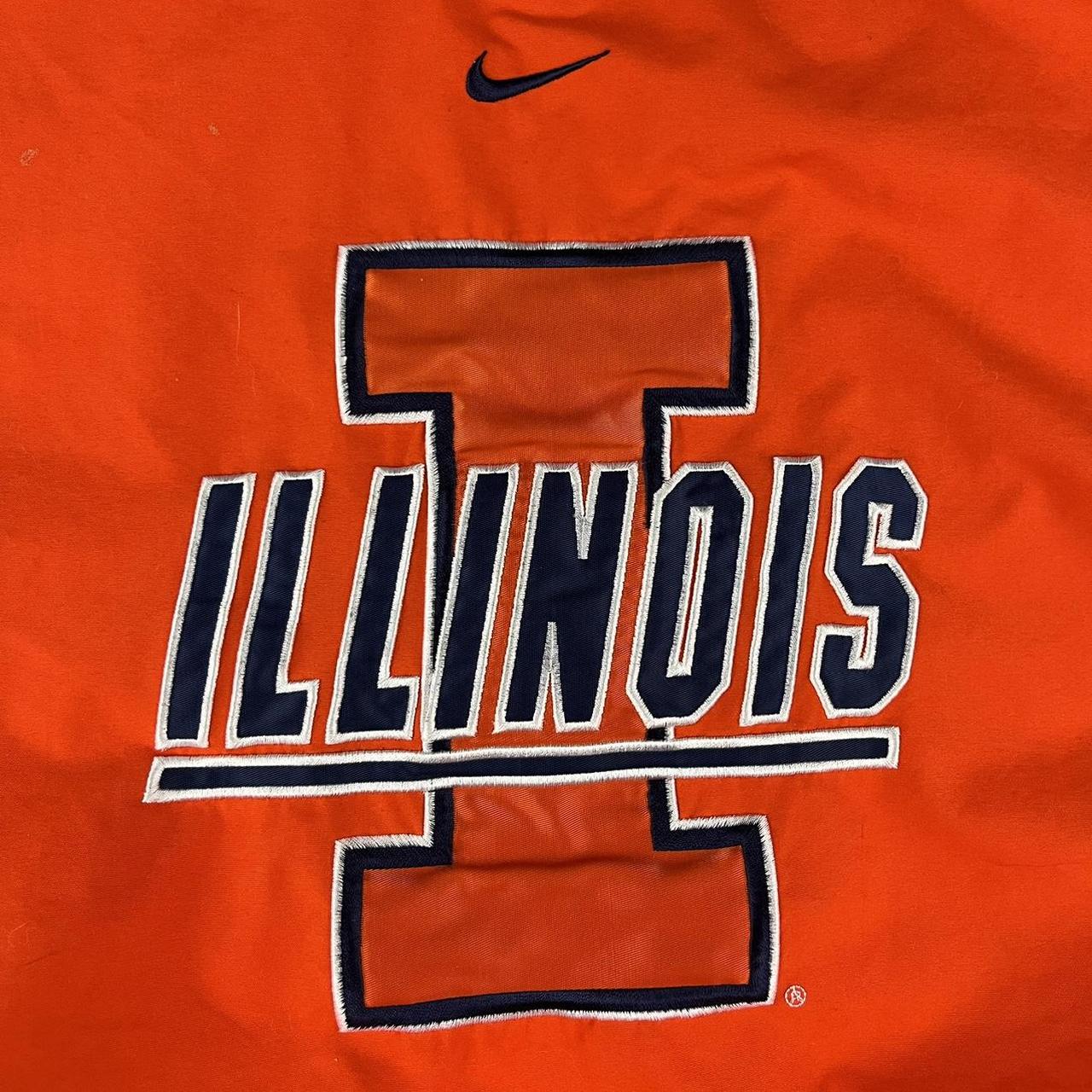 Illinois Center Swoosh Windbreaker Size: XL - Depop